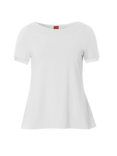 duAlberta Short Sleeve  White - du Milde basisbluse